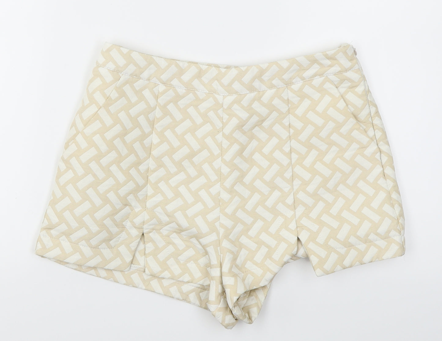 Missguided Womens Beige   Hot Pants Shorts Size 8