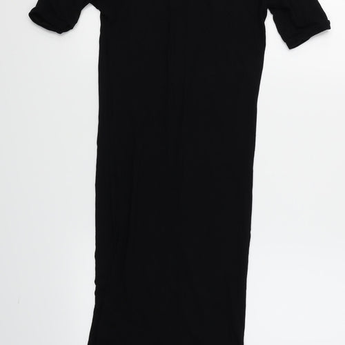 Preworn Womens Black   T-Shirt Dress  Size 6