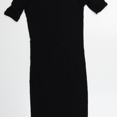 Preworn Womens Black   T-Shirt Dress  Size 6