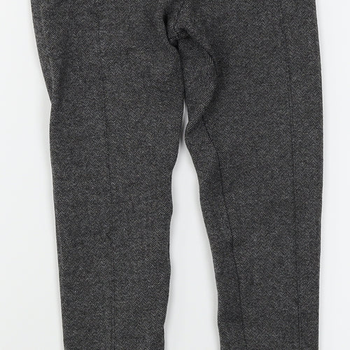 Zara Womens Grey Herringbone  Trousers  Size S L24 in