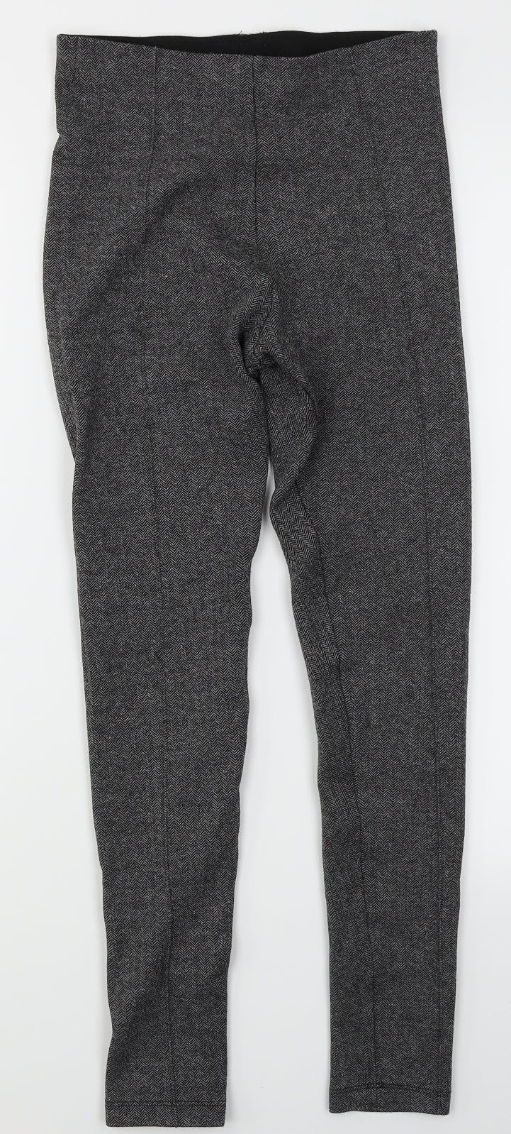 Zara Womens Grey Herringbone  Trousers  Size S L24 in