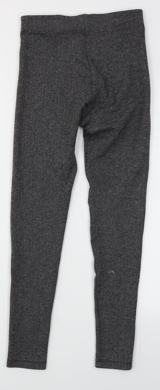 Zara Womens Grey Herringbone  Trousers  Size S L24 in