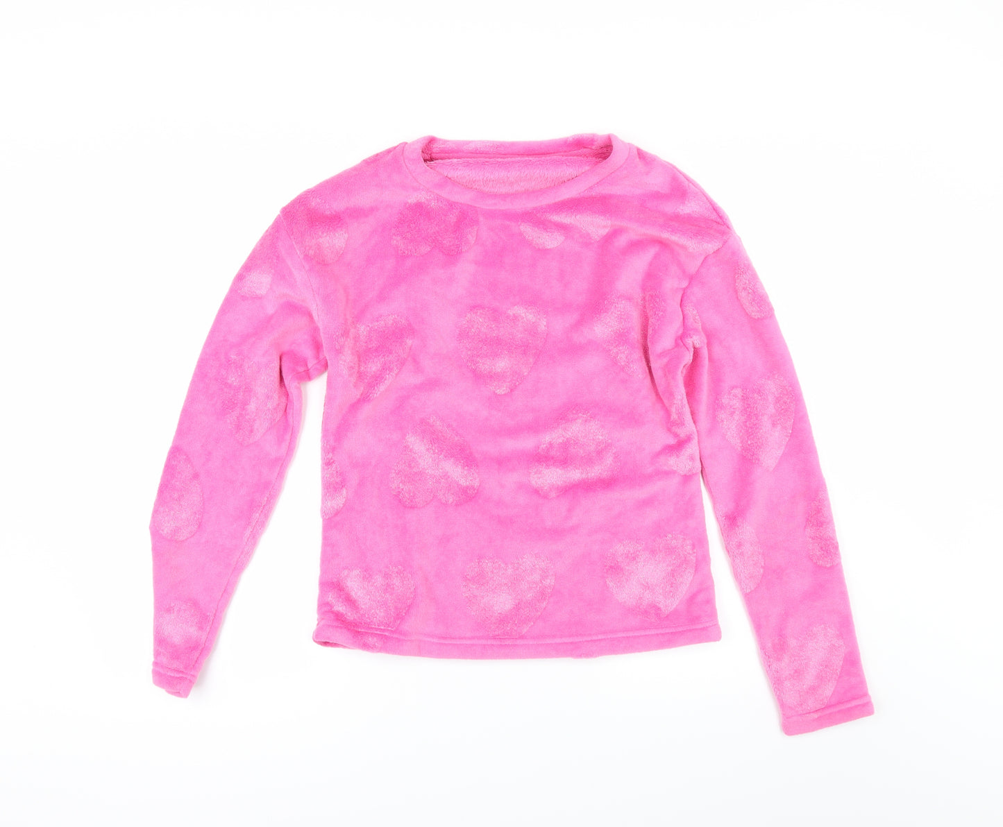 George Womens Pink Solid  Kimono Pyjama Top Size 6