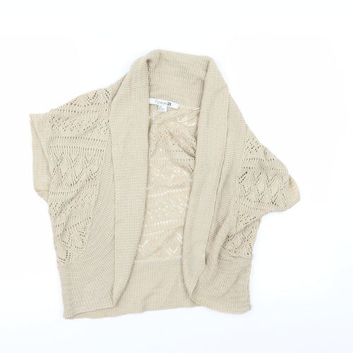 FOREVER 21 Womens Beige   Cardigan Jumper Size L