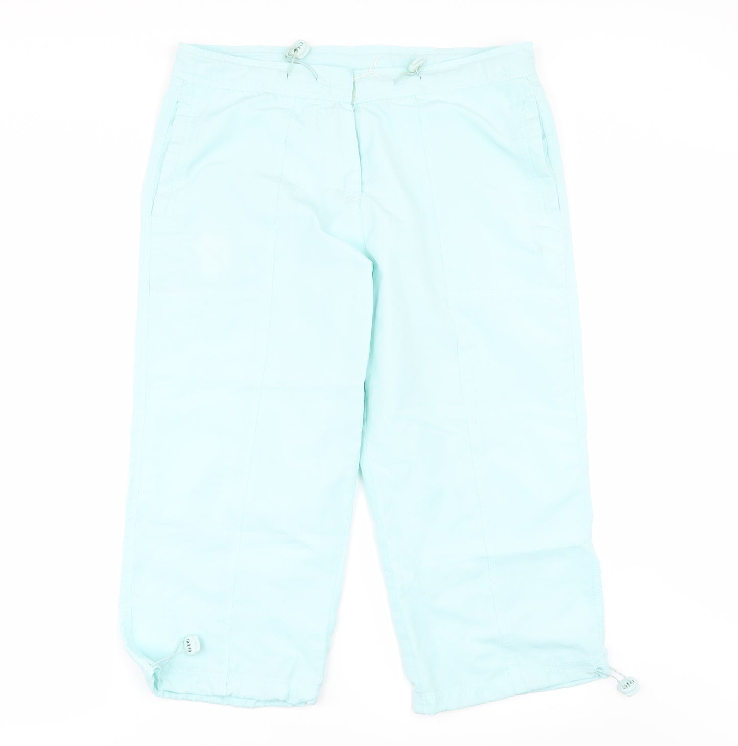 Embargo Womens Green   Cropped Trousers Size 14 L20 in