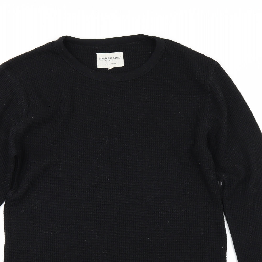 Cedar Wood State Mens Black    T-Shirt Size 2XL