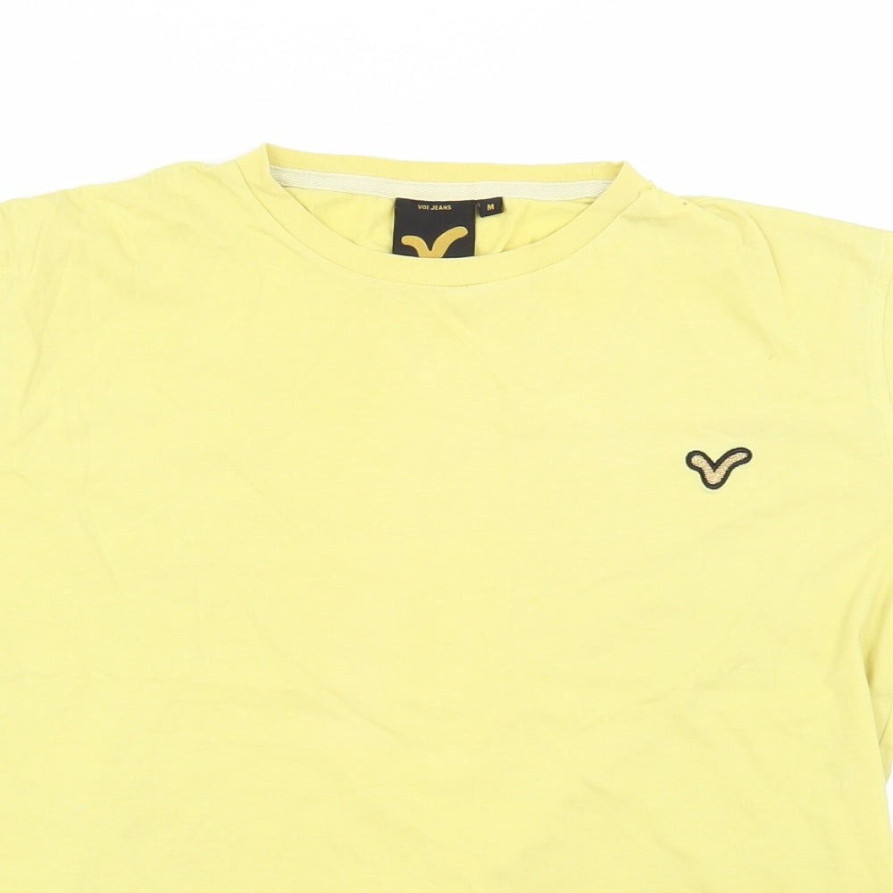 Voi Jeans Womens Yellow   Basic T-Shirt Size M