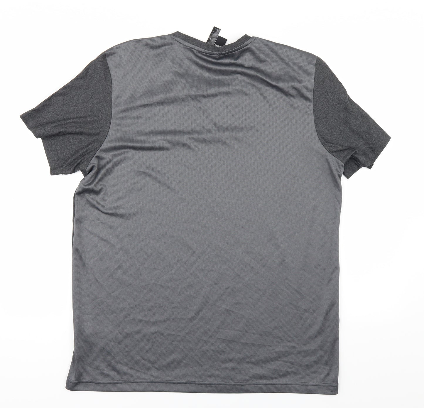 adidas Mens Grey    T-Shirt Size L