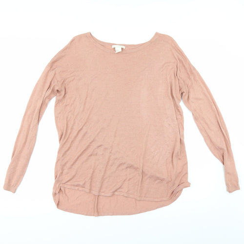 H&M Womens Pink   Pullover Jumper Size XS