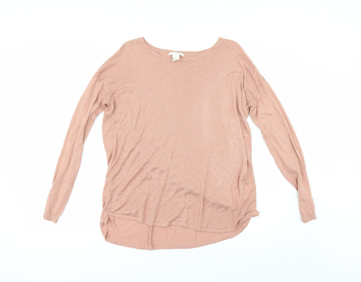 H&M Womens Pink   Pullover Jumper Size XS