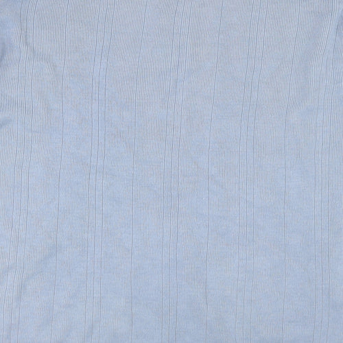 m2m Mens Blue Check  Pullover Jumper Size XL