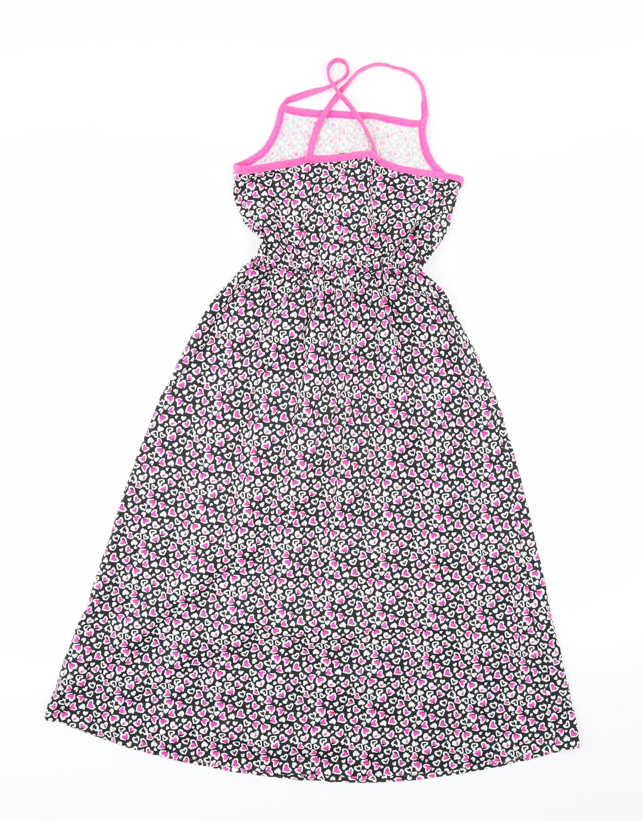 George Girls Black Geometric  Maxi  Size 8-9 Years