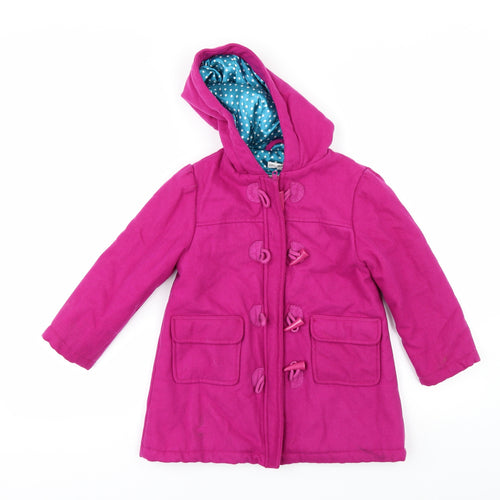 Marks and Spencer Girls Pink   Duffle Coat Coat