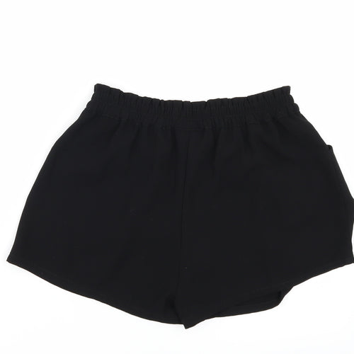 NEXT Girls Black   Paperbag Shorts Size 9 Years - bow front