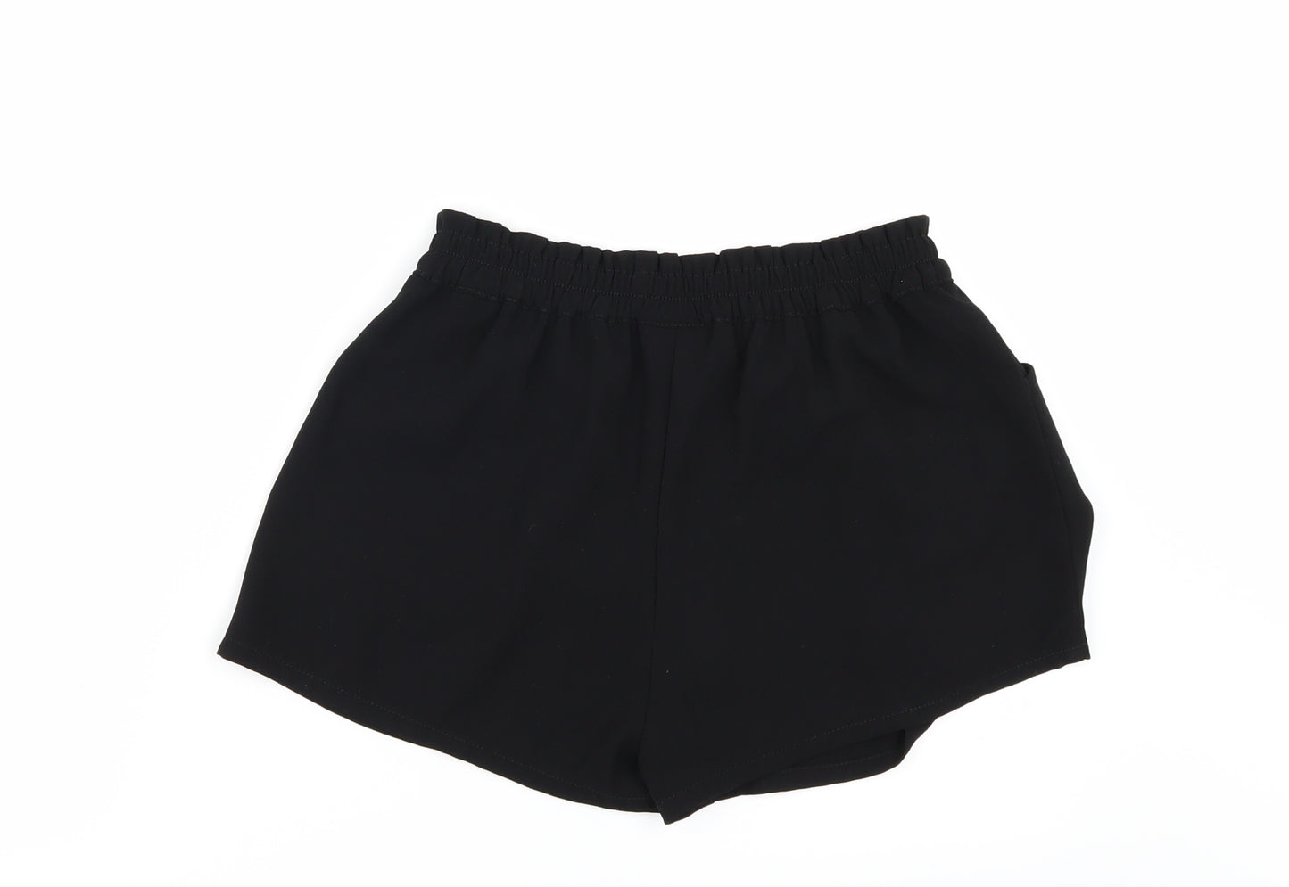 NEXT Girls Black   Paperbag Shorts Size 9 Years - bow front