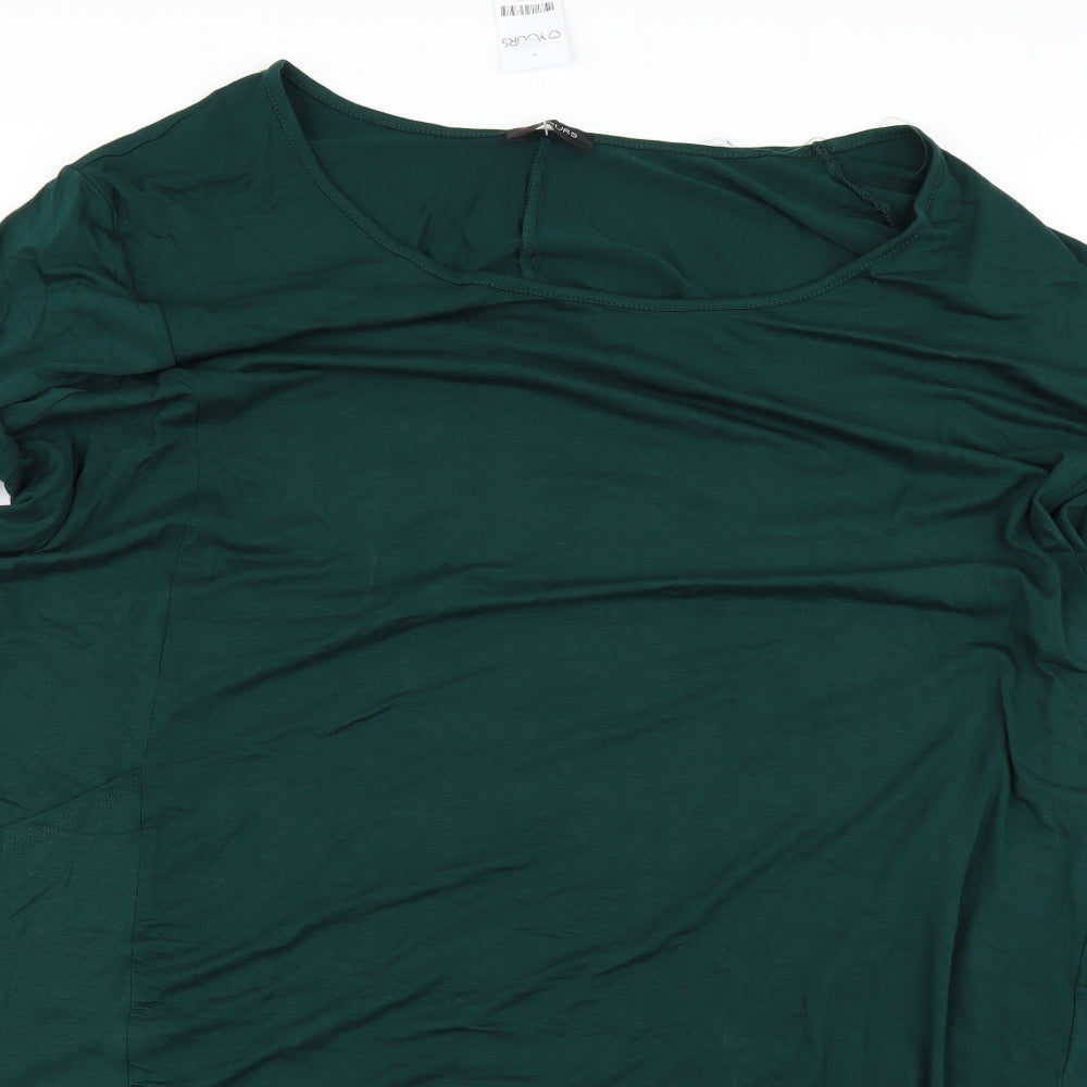 Yours Womens Green   Basic T-Shirt Size 34