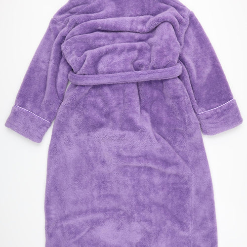 Marks and Spencer Womens Purple Solid  Kimono Robe Size 16