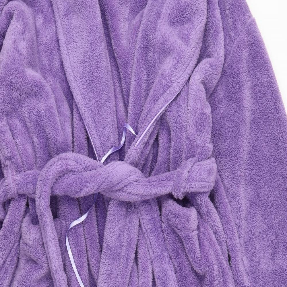 Marks and Spencer Womens Purple Solid  Kimono Robe Size 16