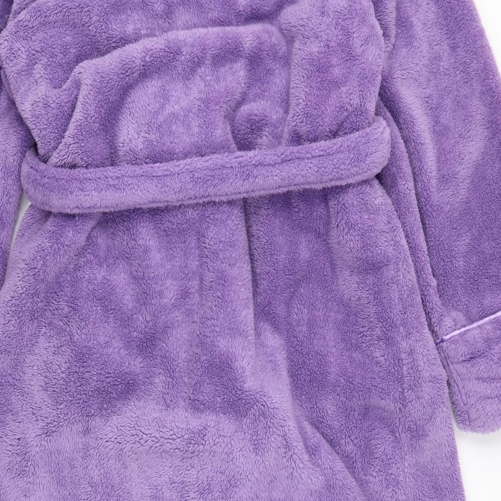 Marks and Spencer Womens Purple Solid  Kimono Robe Size 16