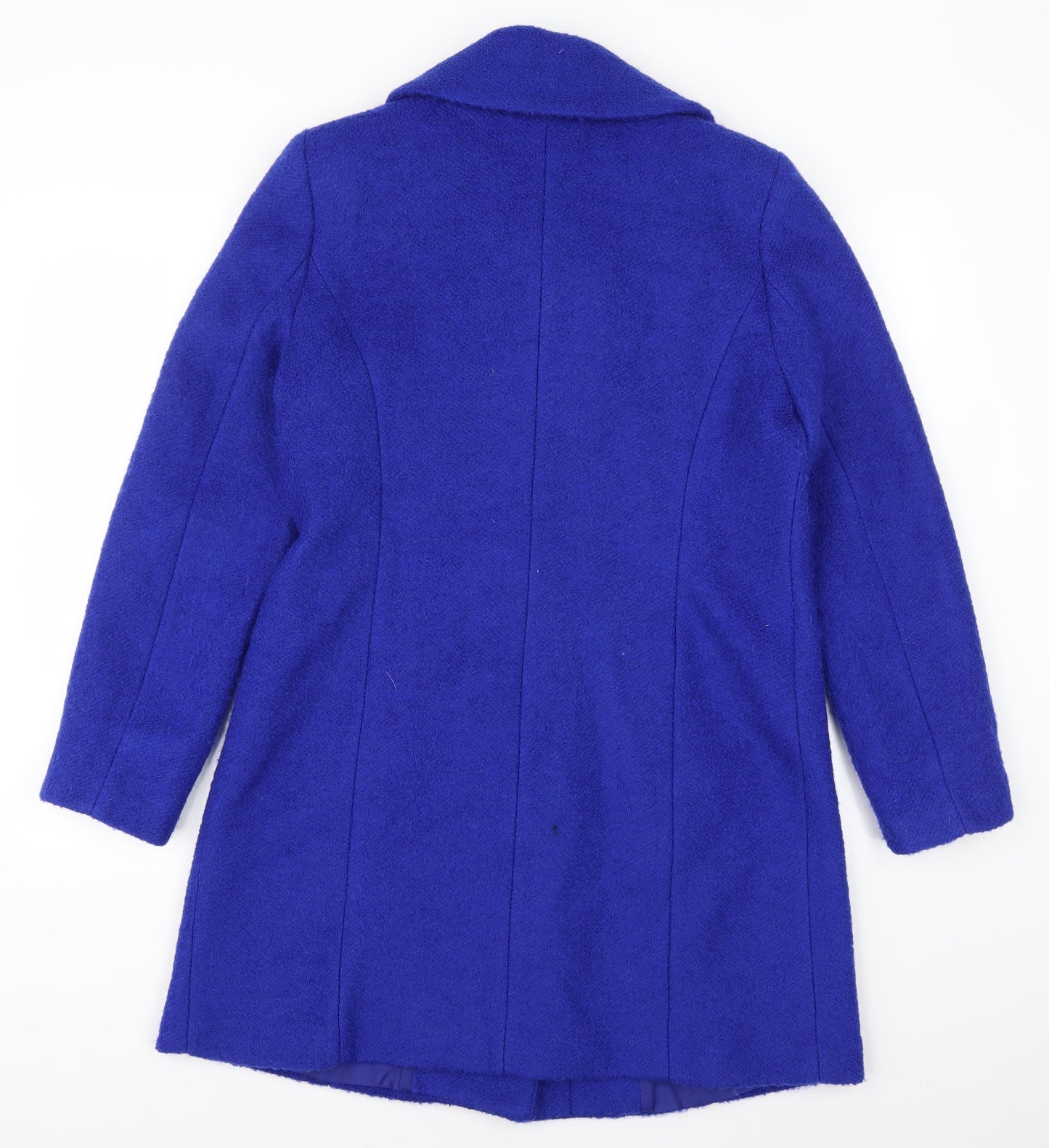 M&Co Womens Blue   Overcoat Coat Size 12