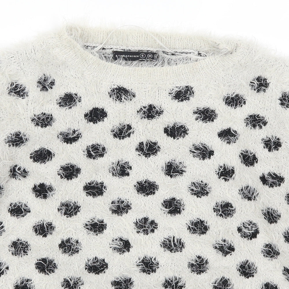 Atmosphere Womens Grey Paisley  Pullover Jumper Size 6