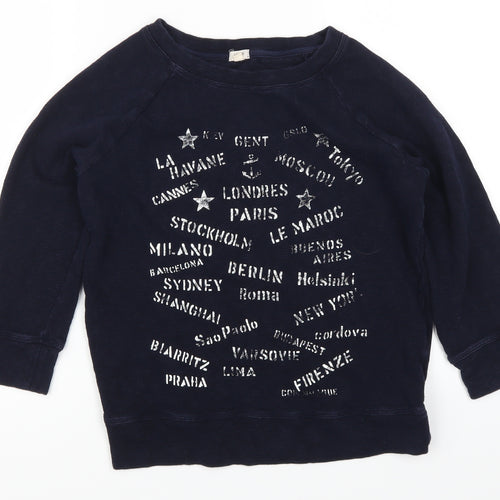 J Crew Womens Blue   Pullover Sweatshirt Size XS  - Cities