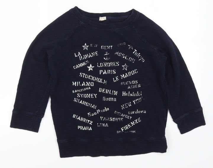 J Crew Womens Blue   Pullover Sweatshirt Size XS  - Cities
