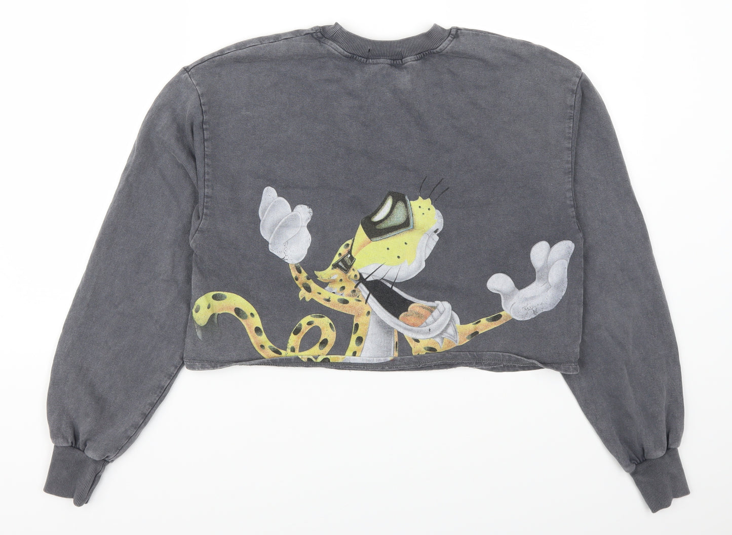 Bershka Womens Grey   Cape Sweatshirt Size M  - Cheetos