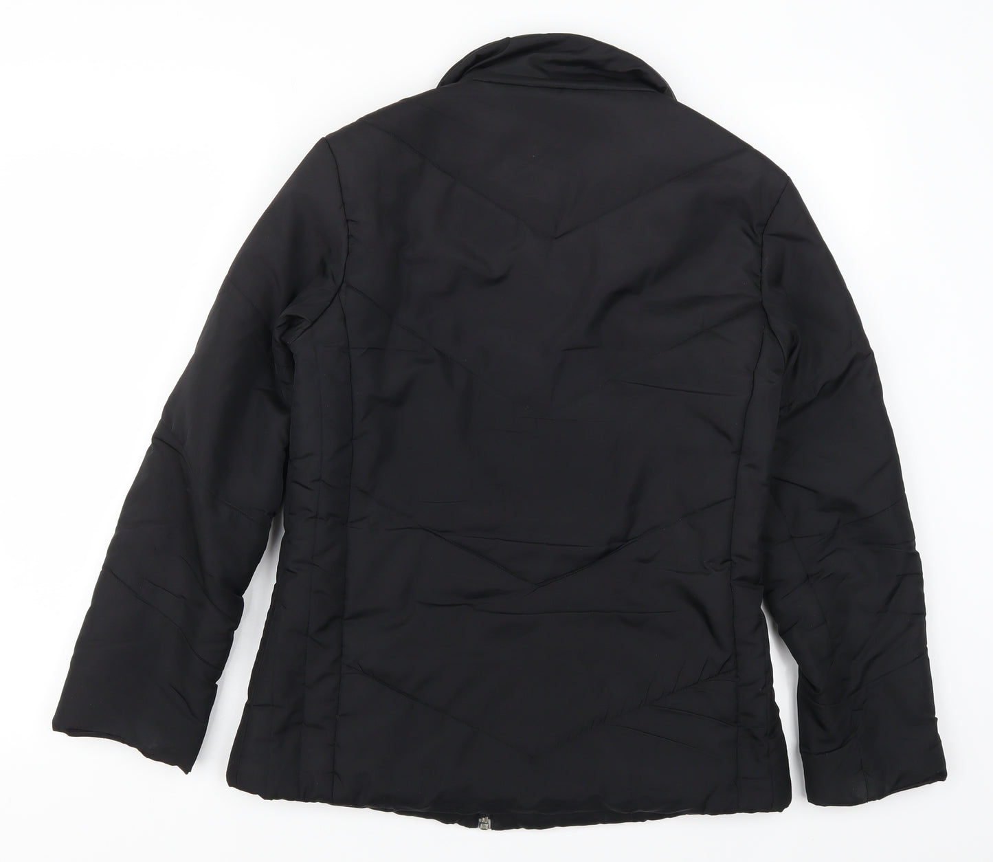 George Womens Black   Quilted Coat Size 10