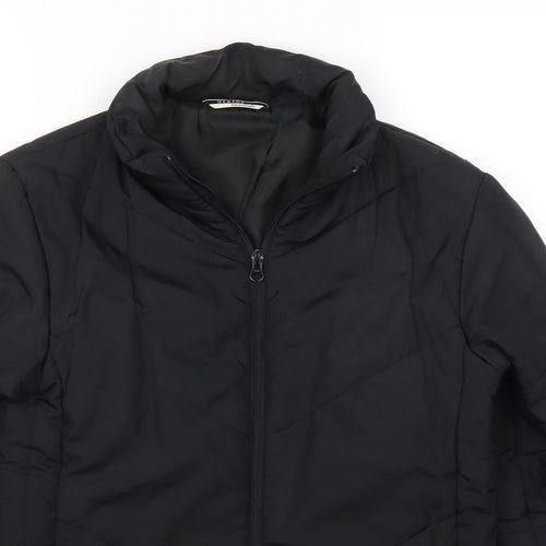 George Womens Black   Quilted Coat Size 10