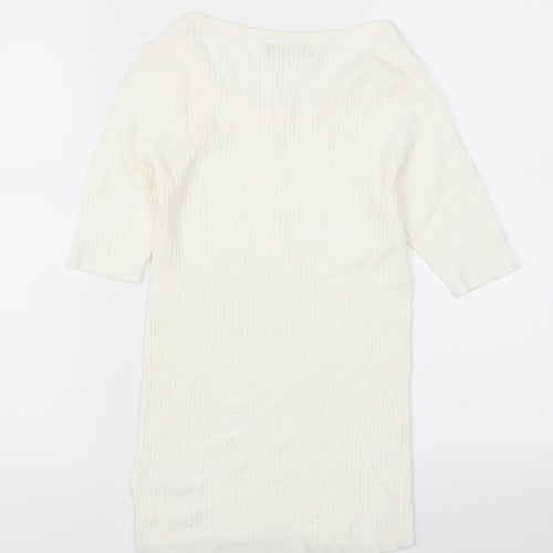 F&F Womens White   Pullover Jumper Size 6