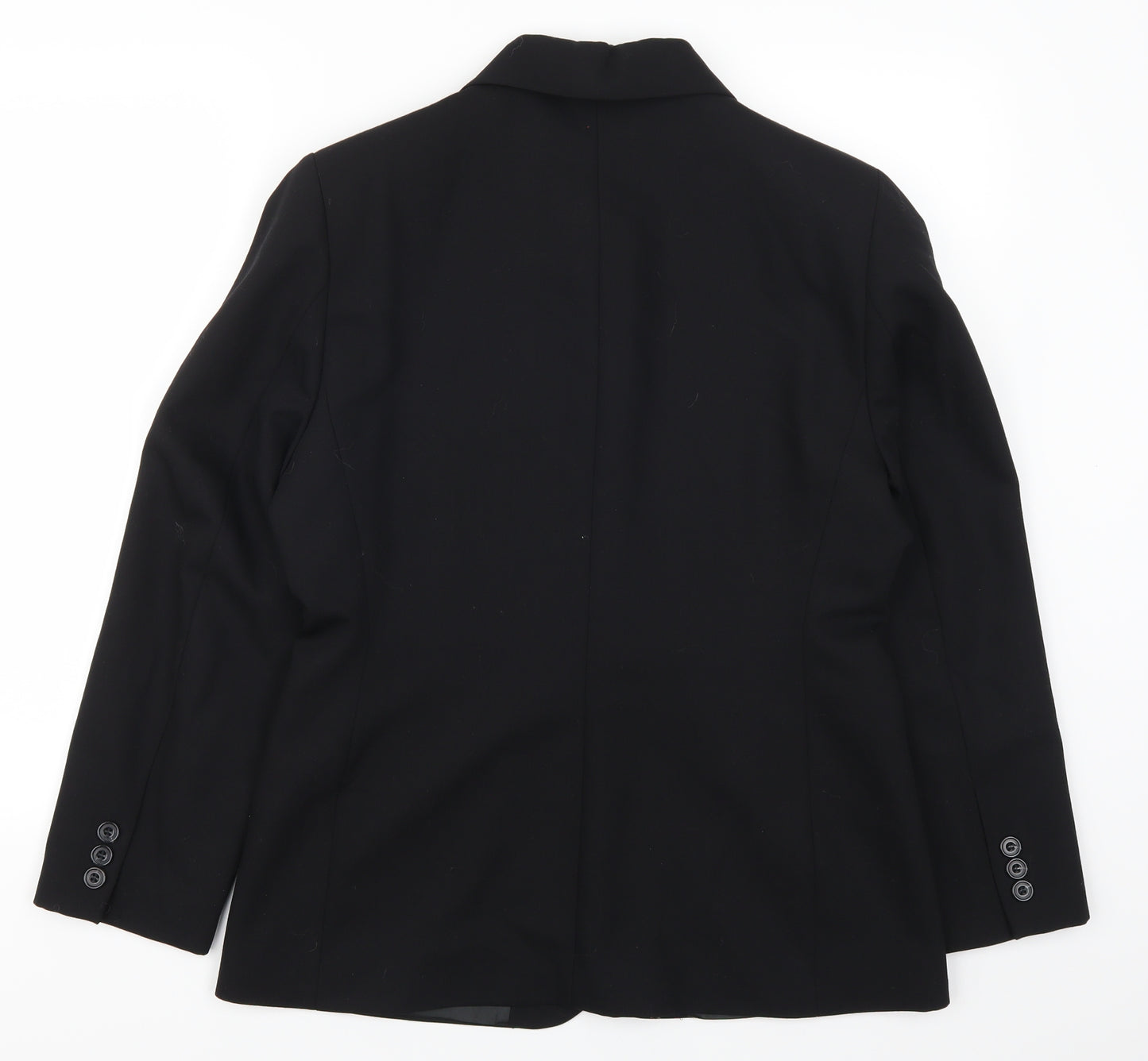 Preworn Womens Black   Jacket Suit Jacket Size 14