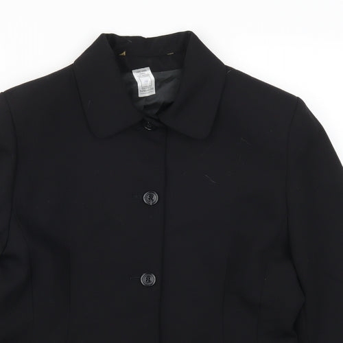 Preworn Womens Black   Jacket Suit Jacket Size 14