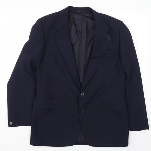 International Fashion Mens Blue   Jacket Suit Jacket Size 40