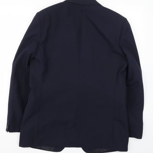 International Fashion Mens Blue   Jacket Suit Jacket Size 40