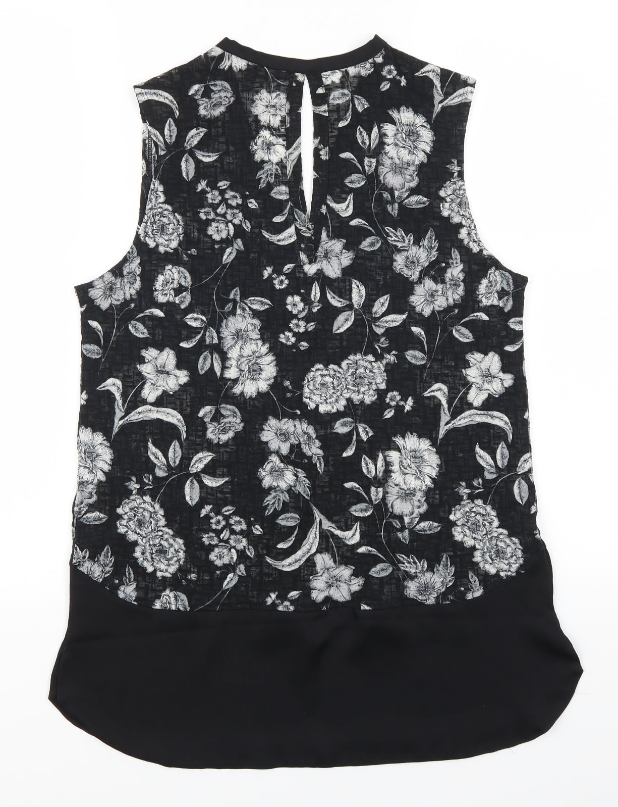 NEXT Womens Grey Floral  Basic Tank Size 8