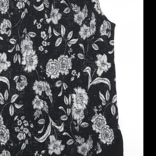 NEXT Womens Grey Floral  Basic Tank Size 8