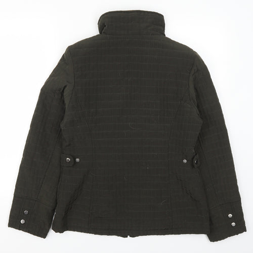 Gallery Womens Green   Quilted Coat Size S