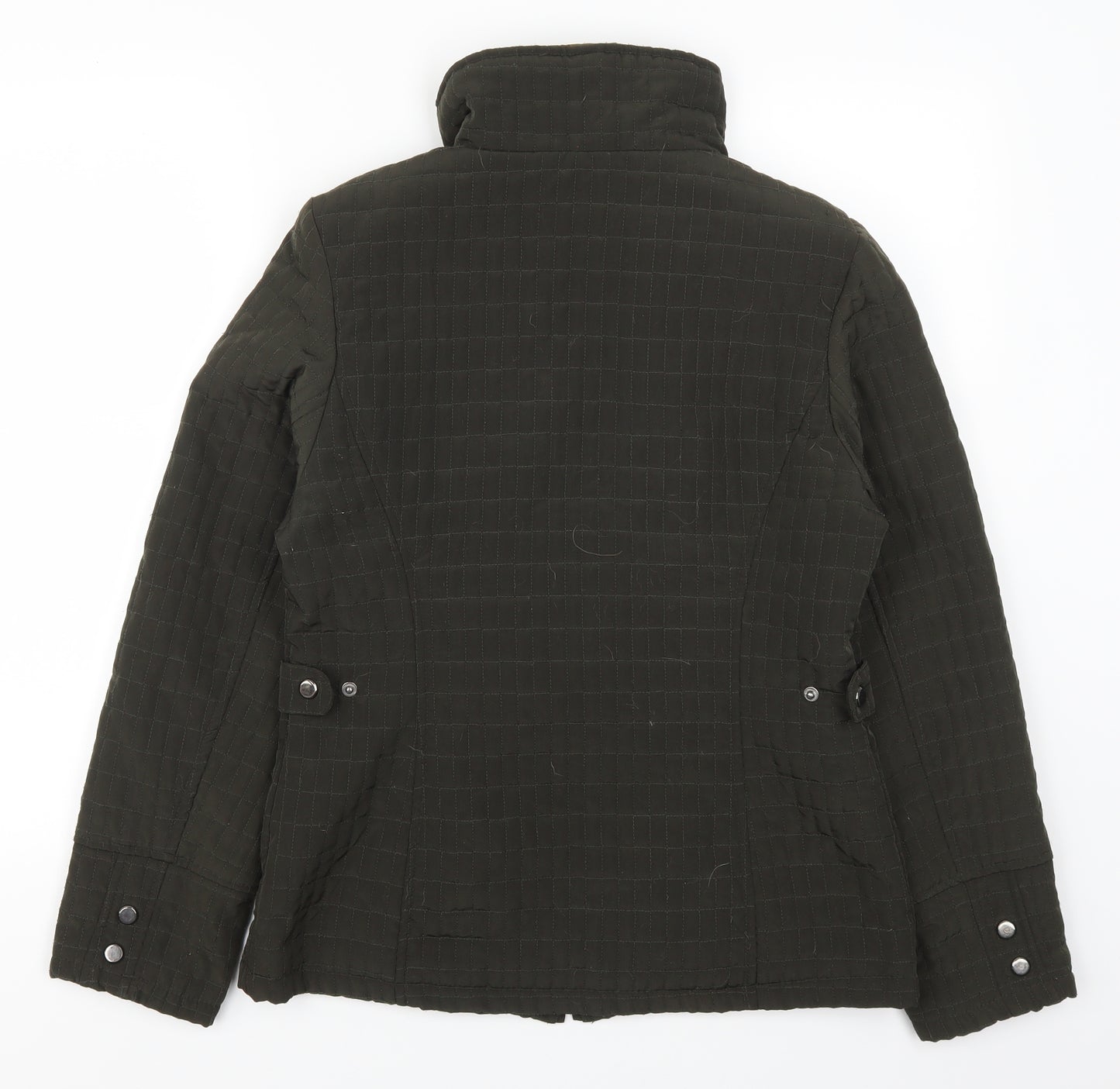 Gallery Womens Green   Quilted Coat Size S