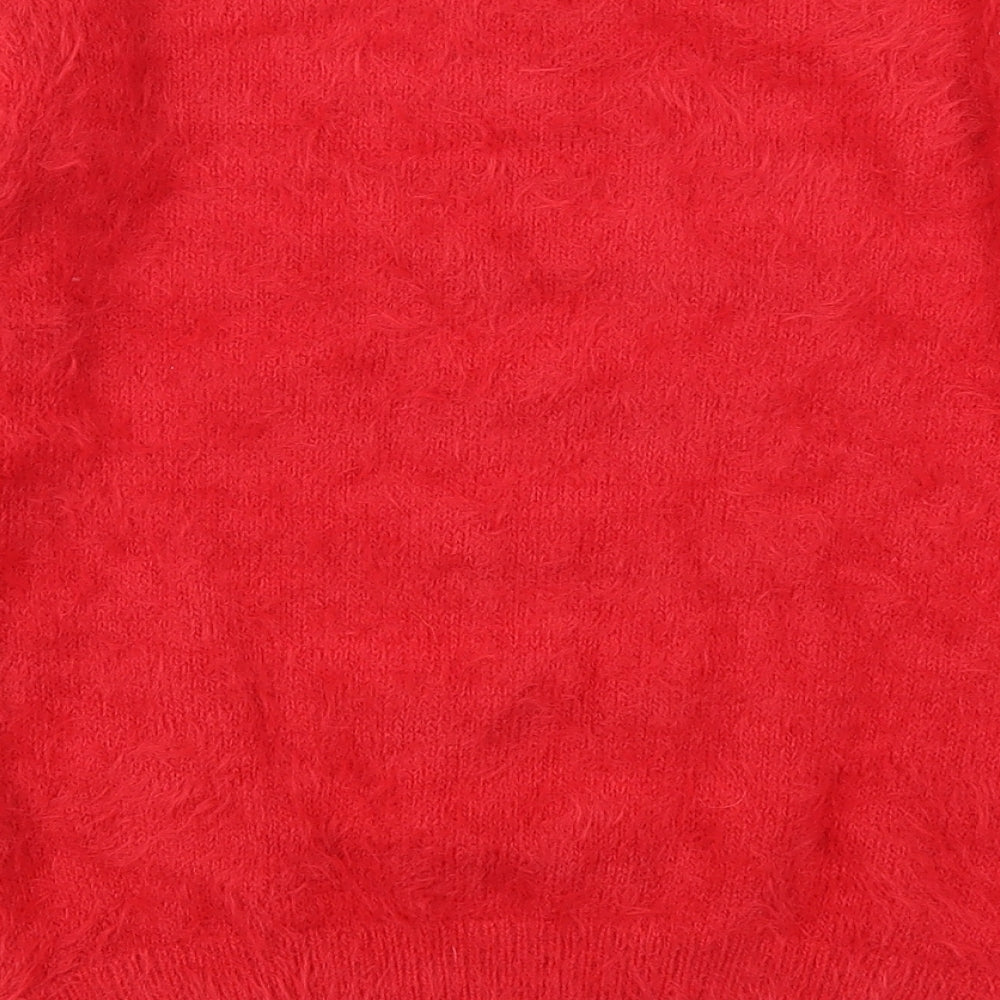 F&F Girls Red   Pullover Jumper Size 12-13 Years  - Reindeer