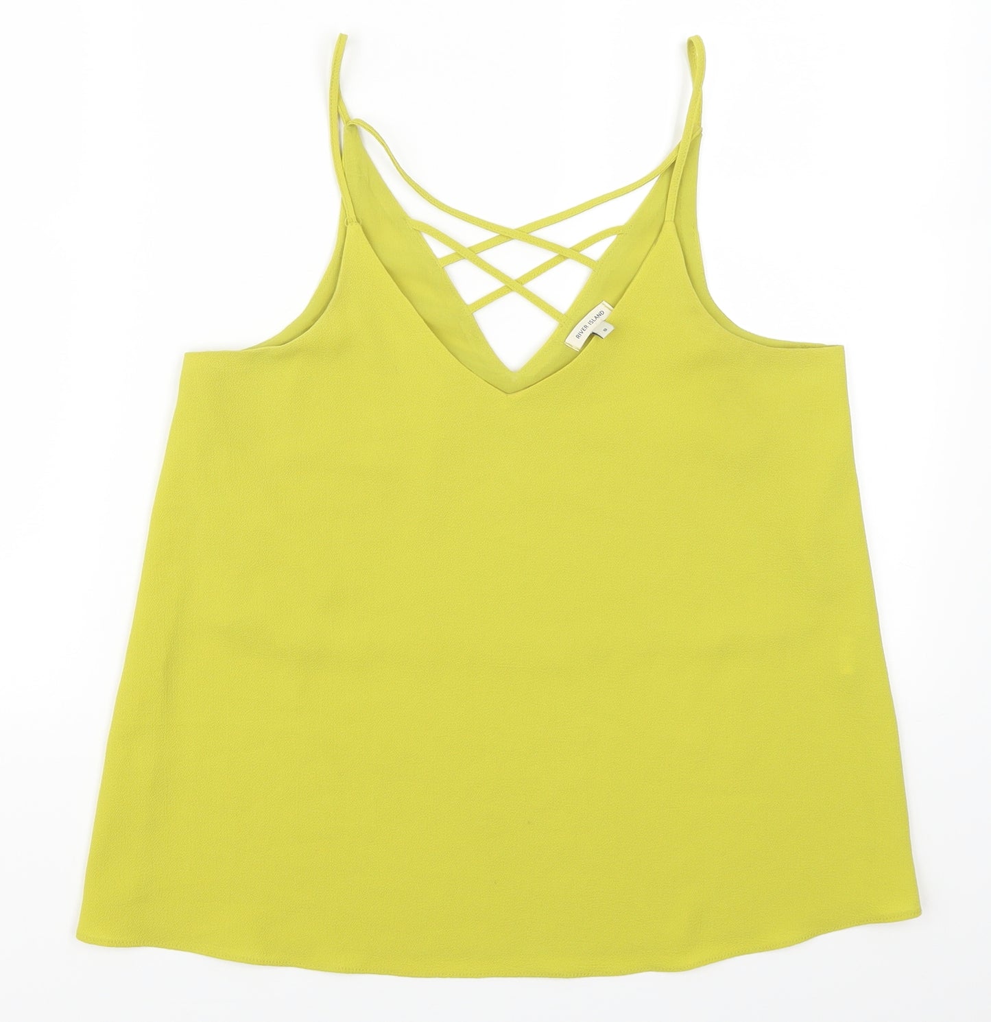 River Island Womens Green   Basic Tank Size 8