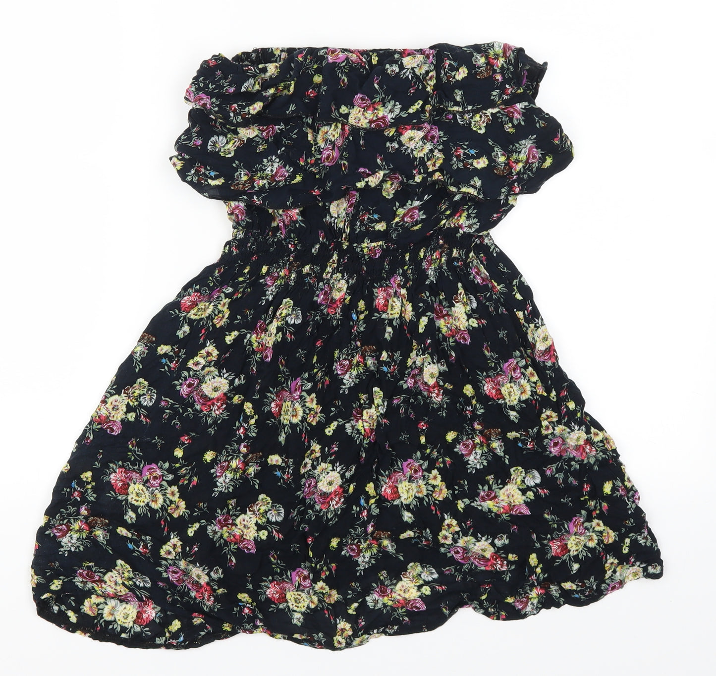 Zeva Womens Black Floral  Mini  One Size