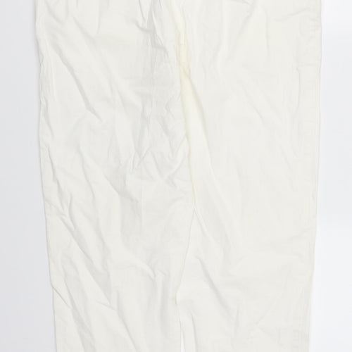 Preworn Womens White   Trousers  Size 32 in L28 in