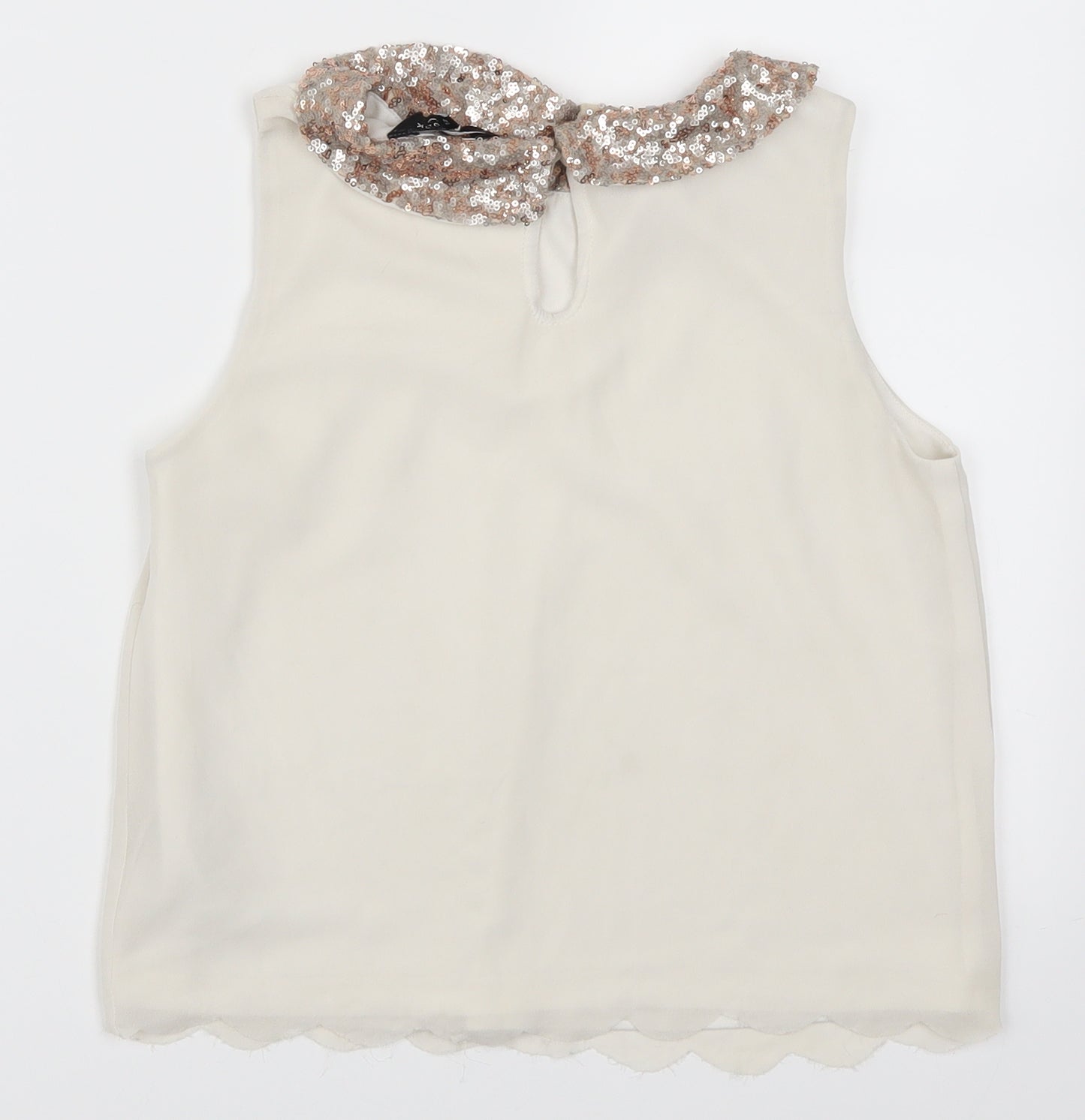 New Look Girls White   Basic Tank Size 12 Years