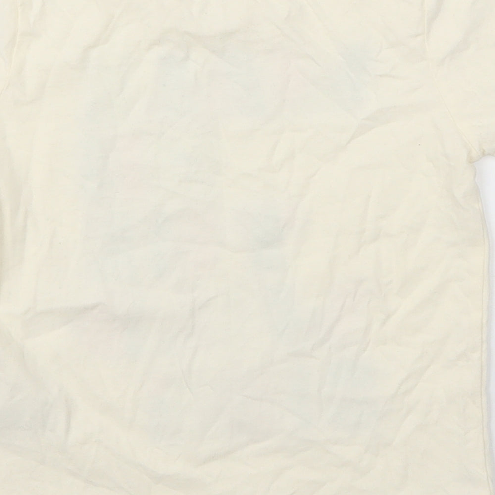 Nutmeg Boys Beige   Basic T-Shirt Size 4-5 Years  - Walk On The Wild Side