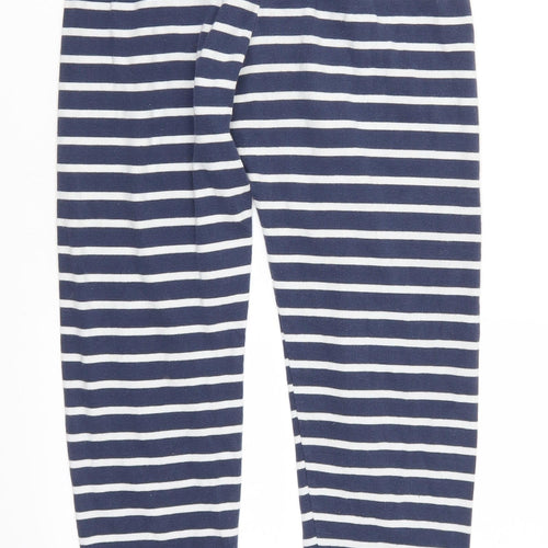 Marks and Spencer Girls Blue Striped  Snow Pants Trousers Size 11-12 Years