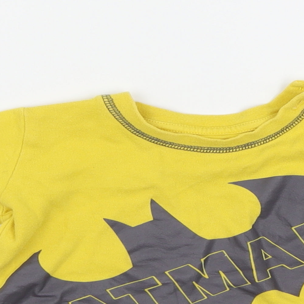 George Boys Yellow   Basic T-Shirt Size 12-18 Months
