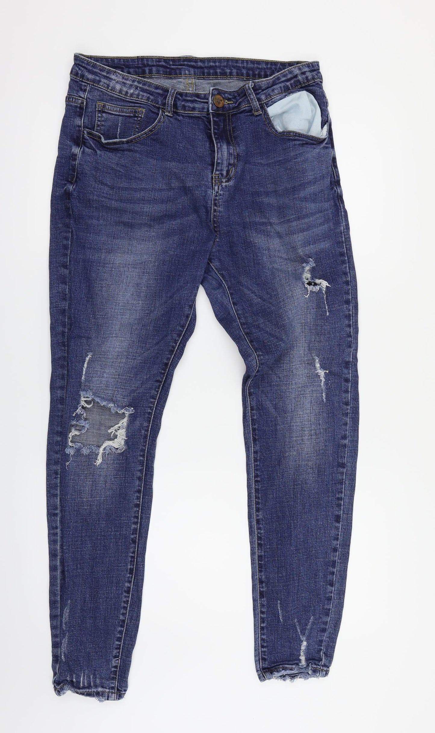 B33 Mens Blue   Skinny Jeans Size 30 in L28 in