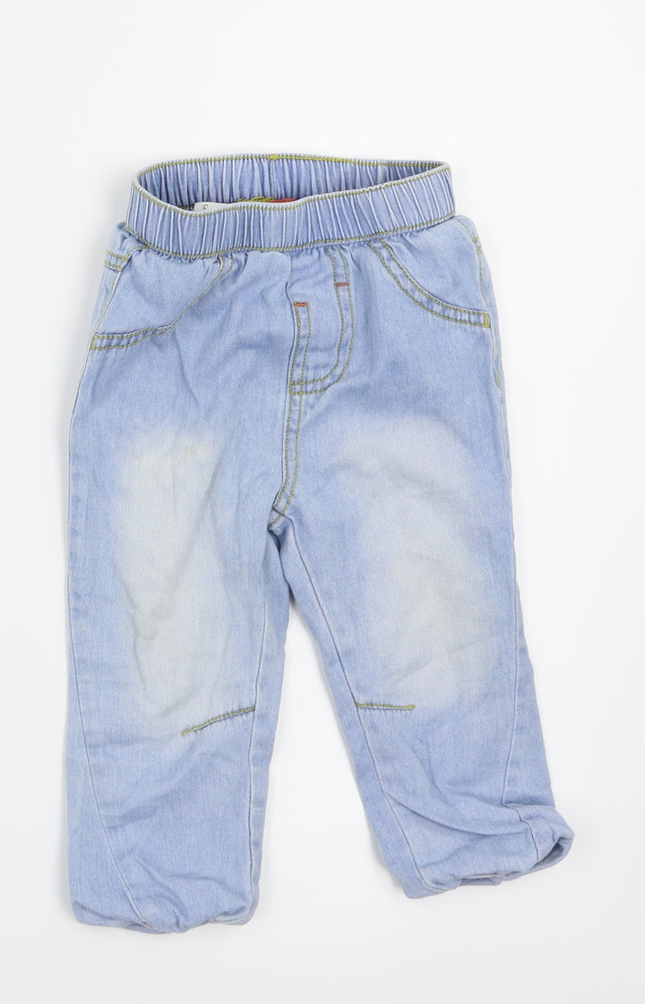 George Girls Blue Jogger Jeans Size 12-18 Months