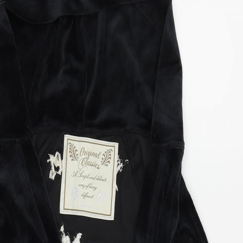 Original Classics Womens Black   Pullover Hoodie Size L